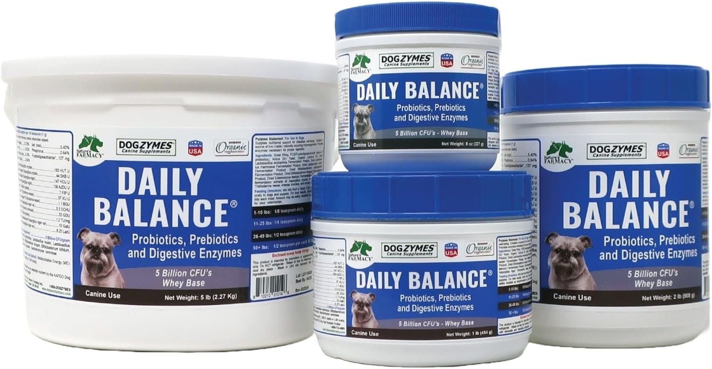 DOGZYMES Dissolvable Powder Digestive Enhancer for Dogs, (8 Ounce)