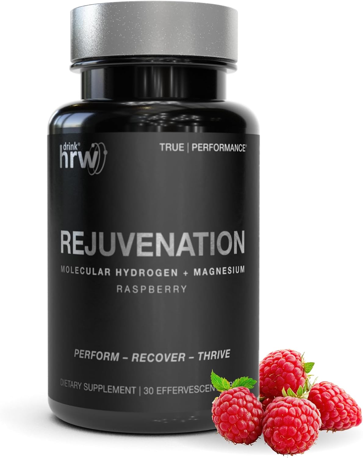 DrinkHRW REJUVENATION Molecular Hydrogen Water Tablets Unflavored, 30 Count