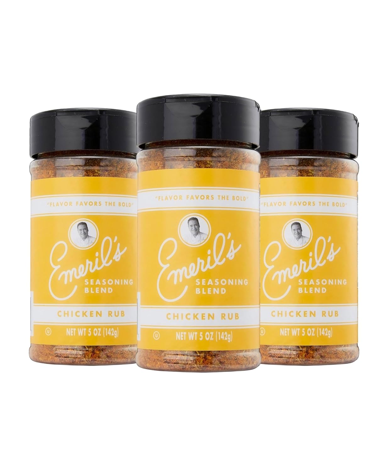 Emeril Lagasse 5 Oz, 3-Pack and 6-Pack Seasoning Blend: Original Essence, Cajun, Blackened, Chicken Rub, Steak Rub and Rib Rub Best Seasonings and Spices for Cooking (3PK - Chicken/Steak/Rib Rub)