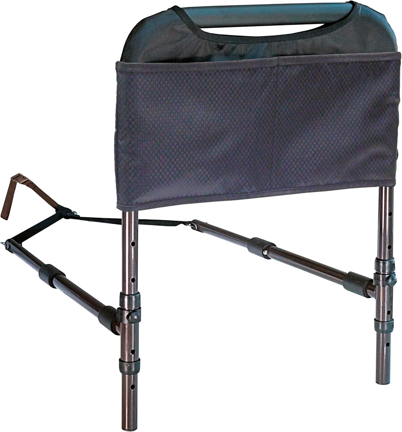 Able Life Bedside Safety Handle, Padded Stand Assist Railing for Seniors, Height Adjustable Bed Rail with Pouch for Elderly Adults, Fits King, Queen