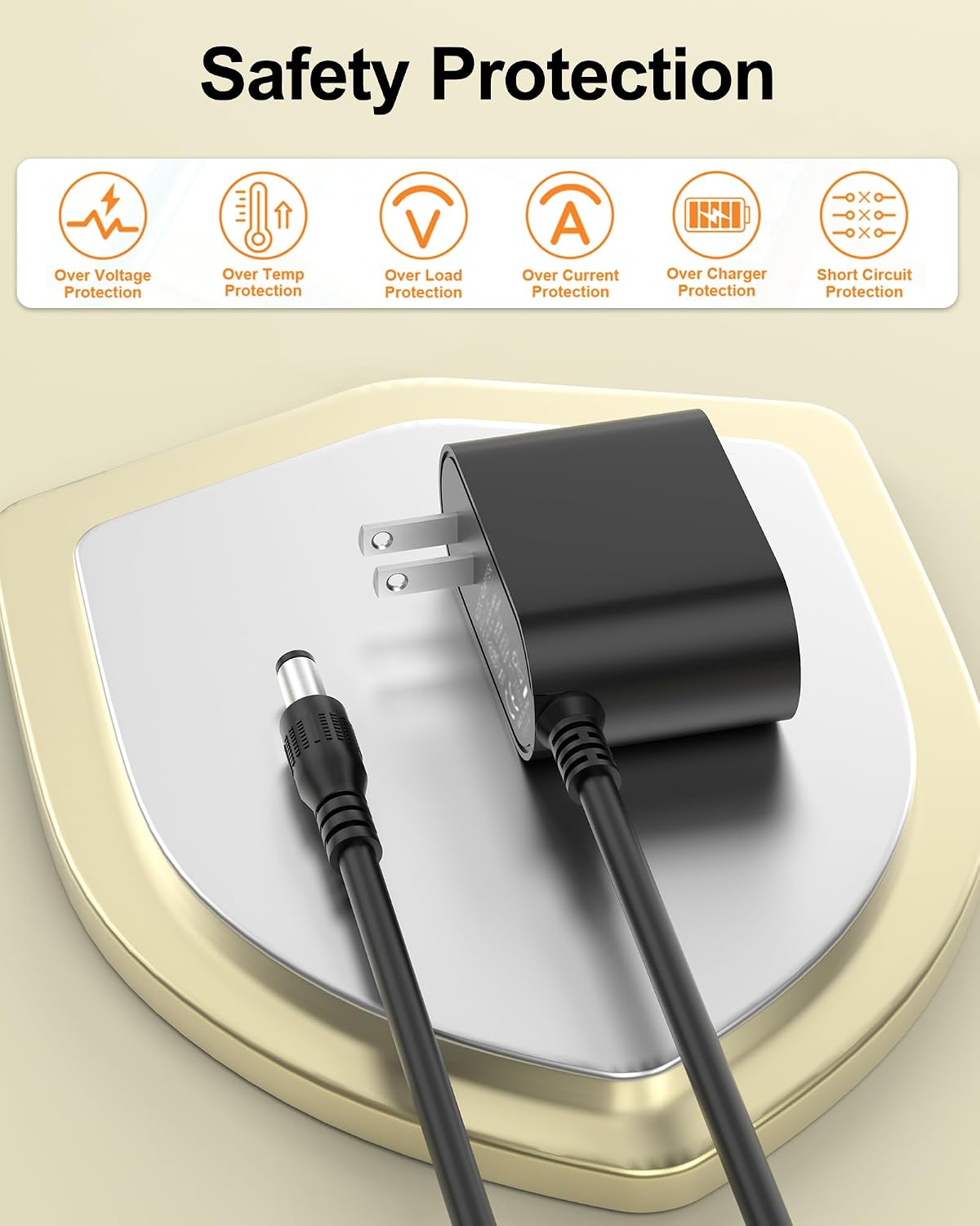 WUKUR 9V 2A Power Cord Compatible with Bowflex Max Trainer M5 M3 M7 M8 HVT Exercise Treadmill