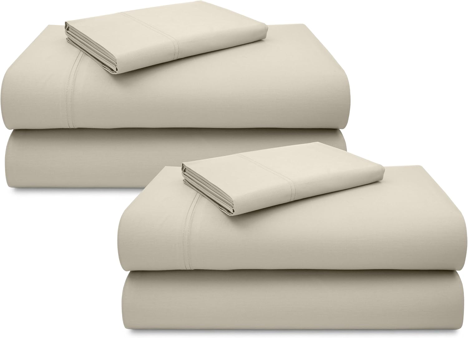California Design Den Luxury 600 Thread Count Full Size Sheet Sets, Seafoam | 100% Cotton Sateen Backed by Good Housekeeping Seal, Soft & Smooth, 16" Deep Pocket, All-Around Elastic, Durable, Easy Care