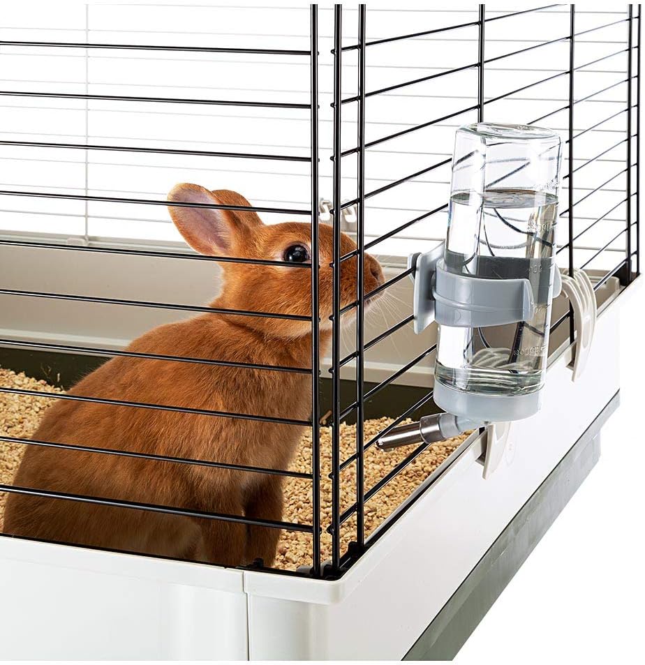 Ferplast Krolik Green Rabbit Cage Deluxe | Rabbit Cage Includes All Accessories & Measures 39.4L x 23.6W x 19.7H & Includes All Accessories | 1-Year Manufacturer's Warranty