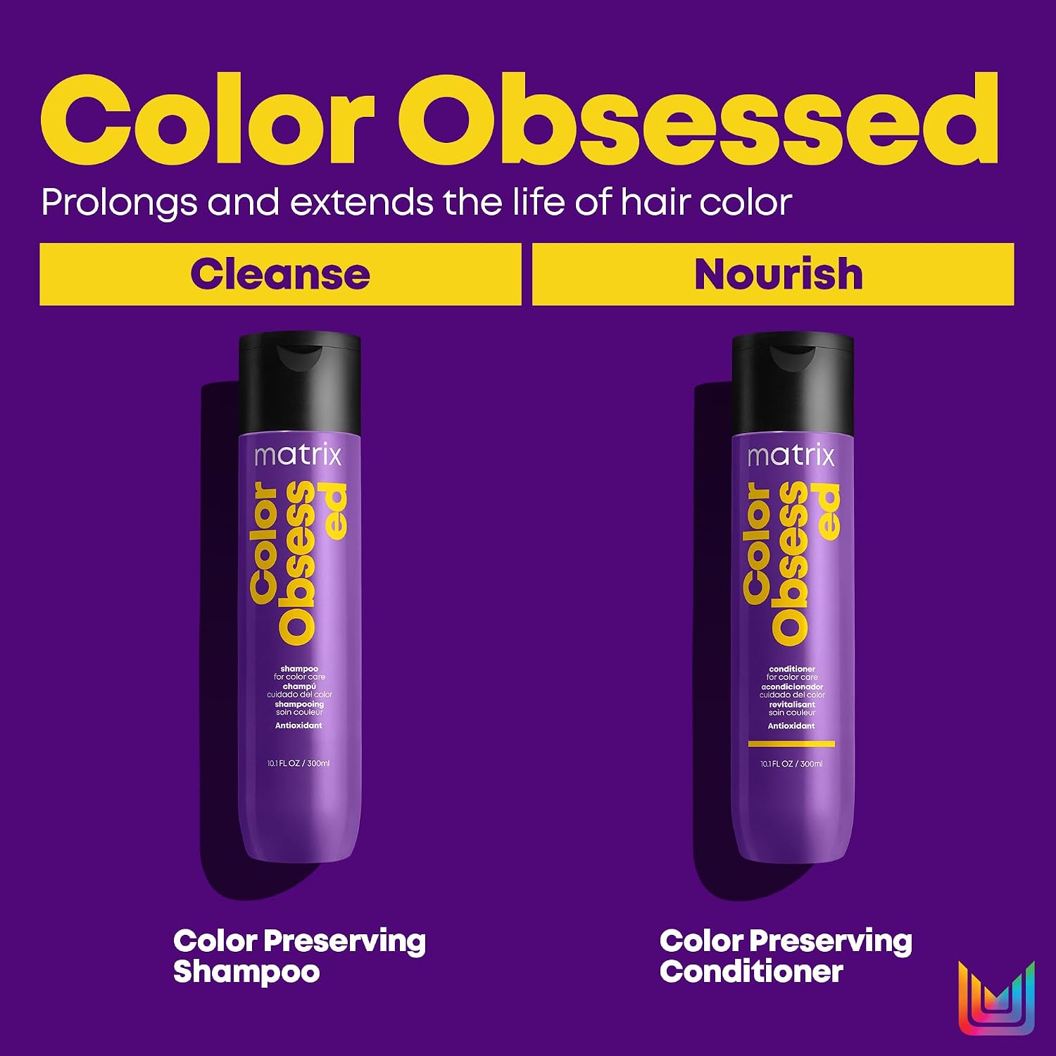 Matrix Color Obsessed Antioxidant Conditioner For Color-Treated Hair - Enhances Hair Colors, Protects Vibrancy and Prevents Fading, Cruelty-Free & Vegan