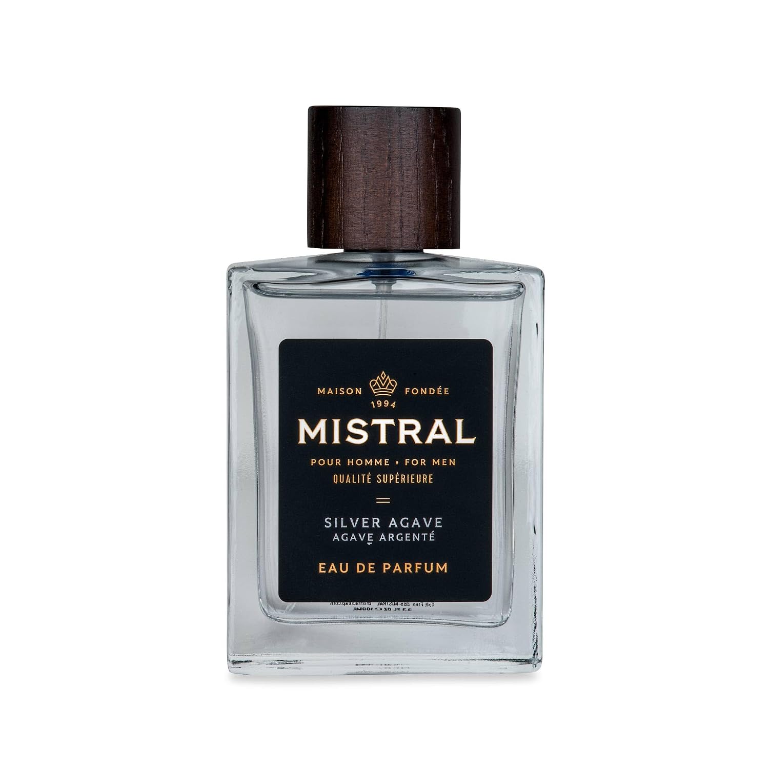 Mistral Bourbon Vanilla Eau de Parfum for Men, Men's Cologne, 3.4 Oz | Warm & Sweet Masculine Scent with Vanilla, Patchouli & Sandalwood, Cruelty-Free, Long-Lasting Perfume, Made in France