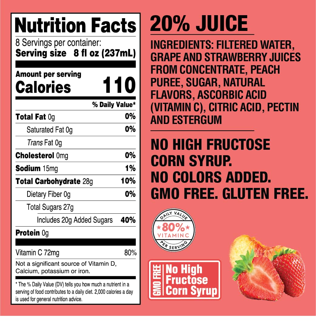 Langers Juice Cocktail, Pineapple Orange Guava, 15.2 Fl Oz (Pack of 12)