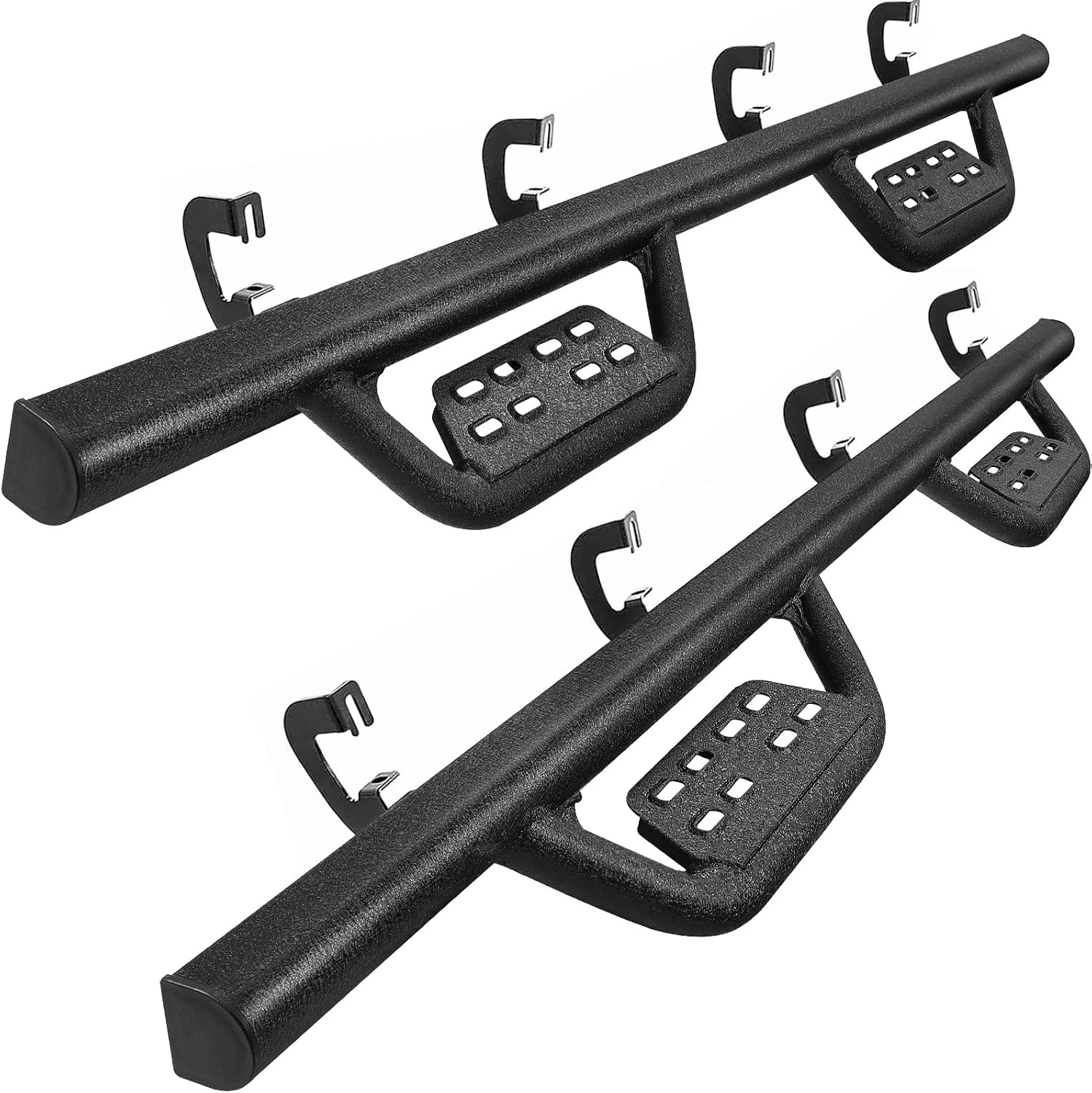 Side Steps Step Bars Compatible with 2007-2018 Chevy Silverado & GMC Sierra 1500 2500HD 3500HD (Include 2019 1500 LD) / 2019 2500HD 3500HD.Running