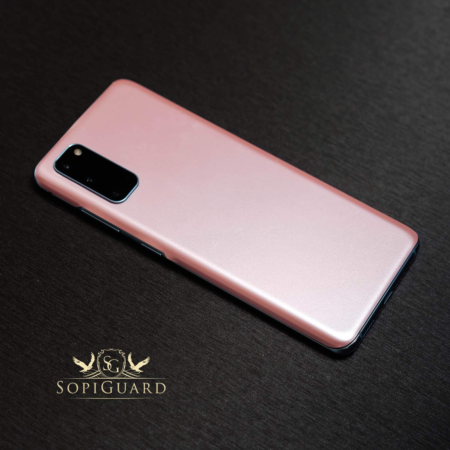 SopiGuard Sticker for Surface Duo Phone Edge-to-Edge Precision Vinyl Skin Wrap (Leather Textured)