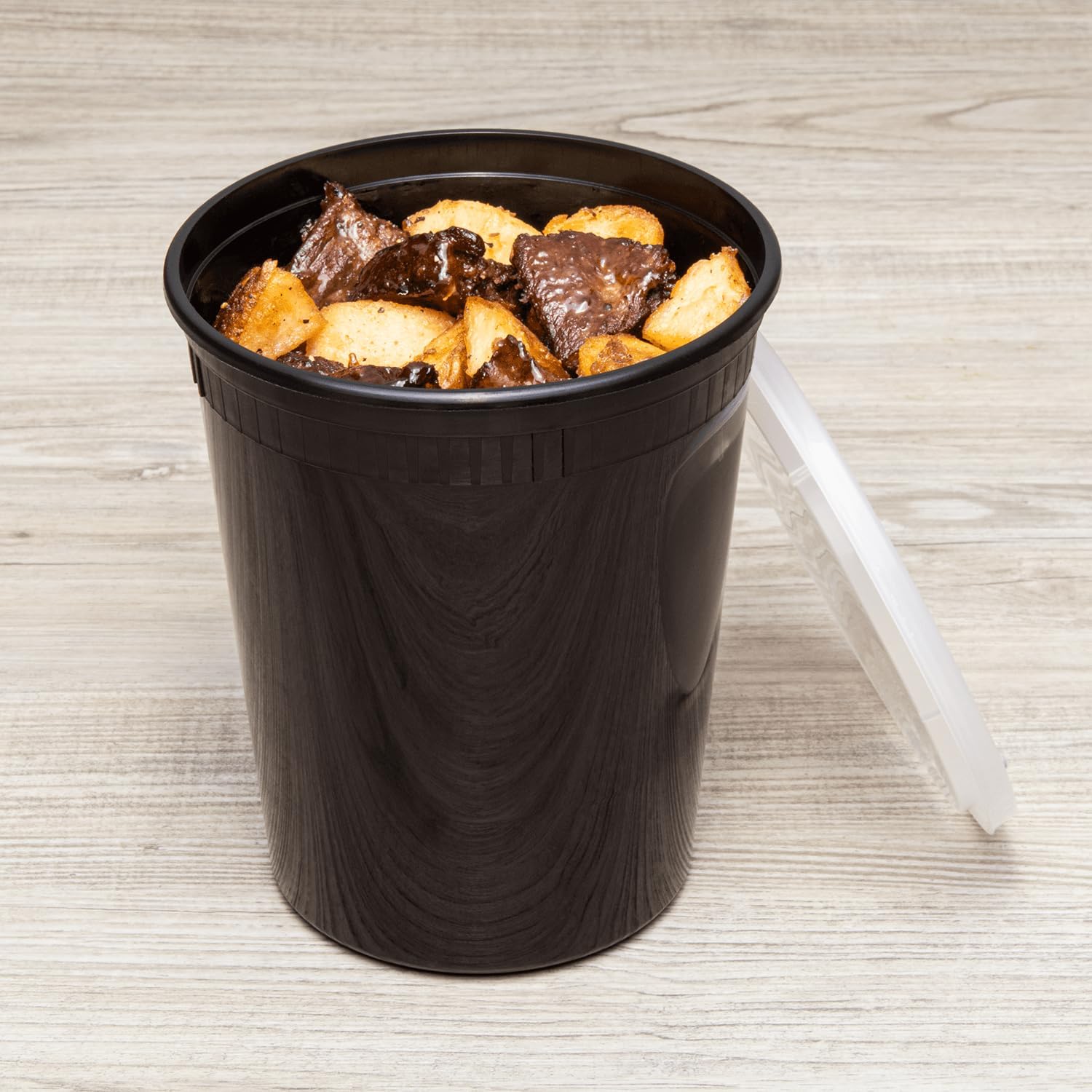 Karat [32oz - 240 ct] Clear PP Injection Molded Round Deli Containers with Lids (FP-IMDC32-PP)