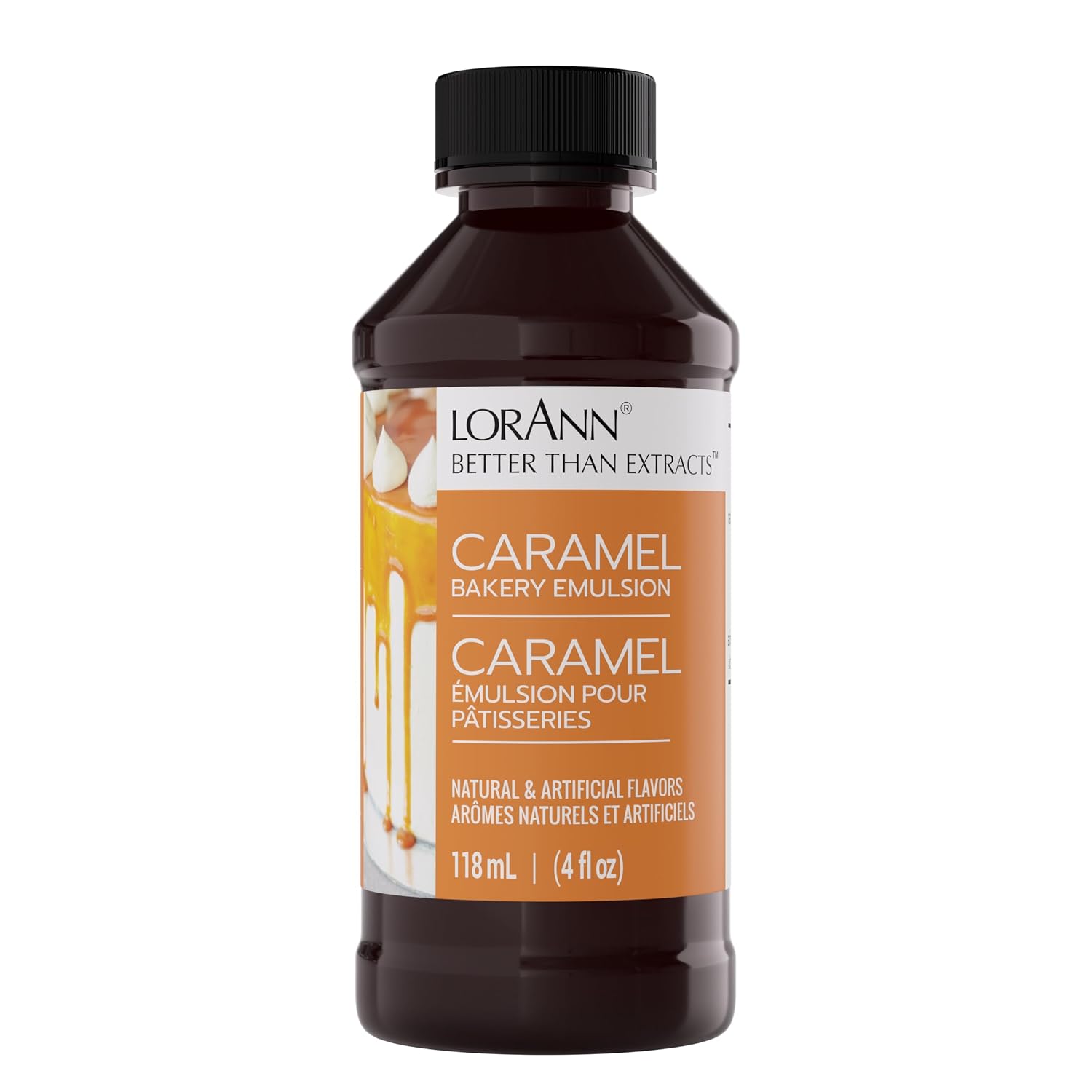 LorAnn Oils Peppermint Bakery Emulsion: True Essence, Ideal for Boosting Fruit Tones in Cakes, Cookies & Desserts, Gluten-Free, Keto-Friendly, Extract Substitute Essential for Your Kitchen, 16 Oz