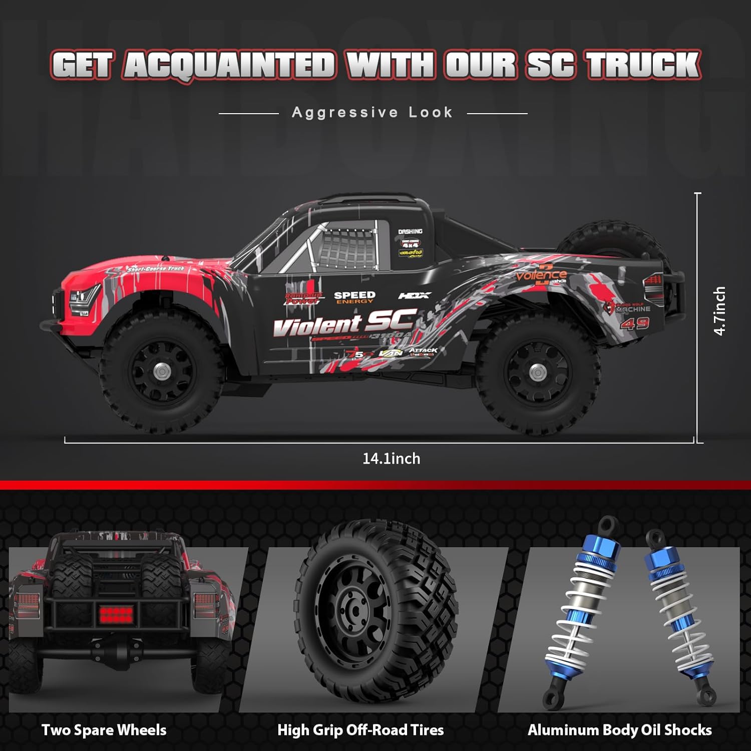 HAIBOXING 3100A 4X4 Off-Road Brushless RC Short-Course Truck