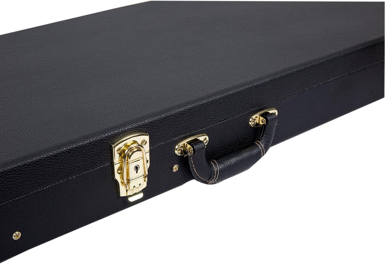 Crossrock Hardshell Arch Top wood case fits SG Electric Guitars-Black(CRW600SGBK)