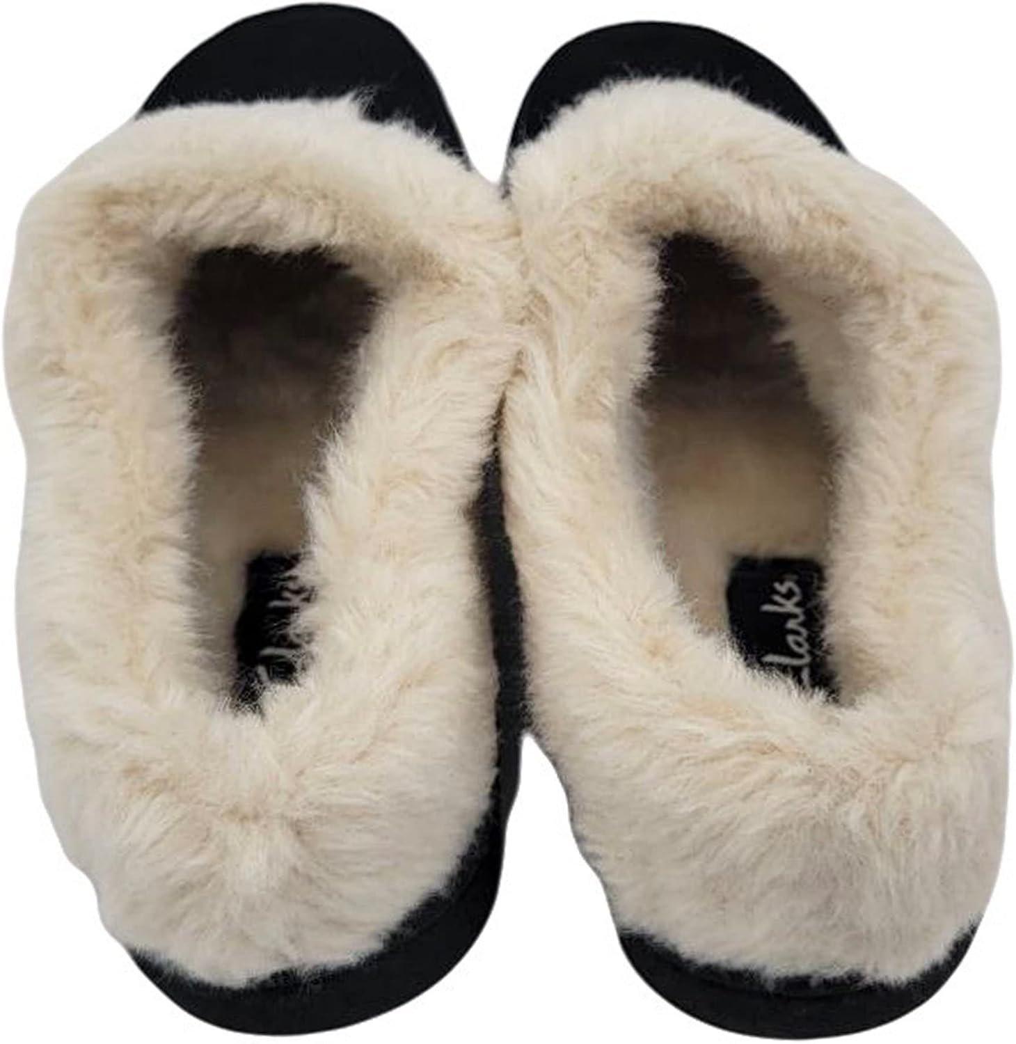 Clarks Womens Faux Fur Lined Clog Slippers Warm Cozy Indoor Outdoor Plush Slipper for Women