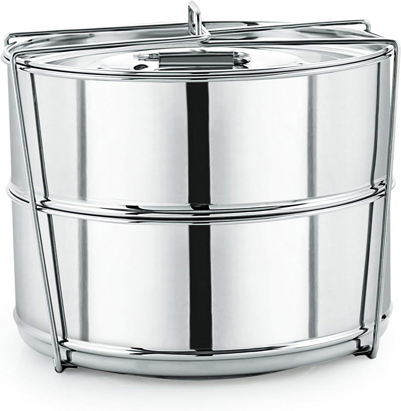 Stackable Stainless Steel Insert Pans - Inserts for Instant Pot - Pan for Instapot - Accessories for Instant Pot- FITS 6 QT and Above - Single Size - Pressure Cooker Steamer Pan Accessories