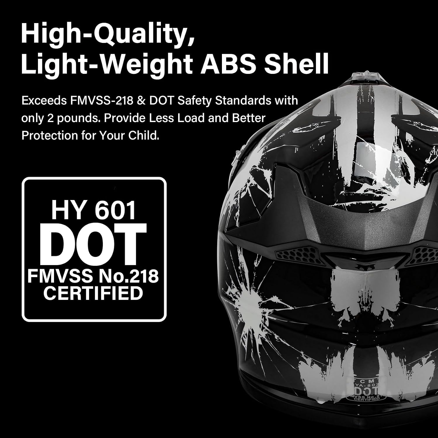 Kids Dirt Bike Helmet Youth Motorcycle Helmet DOT-Certified Full Face Helmets for Motocross ATV Off-Road Street Bike with Goggles & Gloves, Blue Flame Medium | Motorcycle Riding Gear included Goggles & Gloves, Ultra-Lightweight, For ATV UTV Off-Road, Blu…