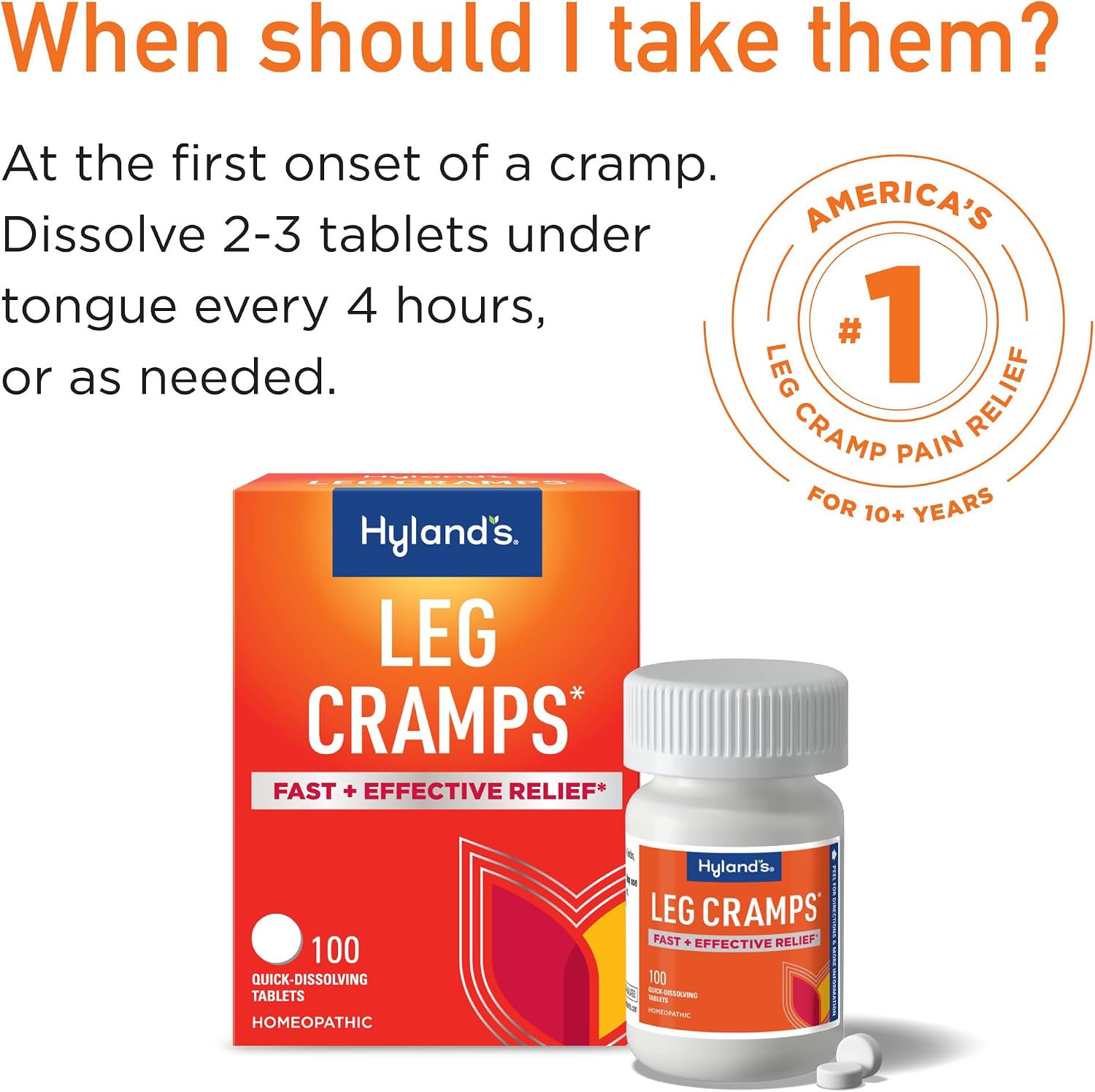 Hyland's, Leg Cramps, 100 Tablets (2 Pack)