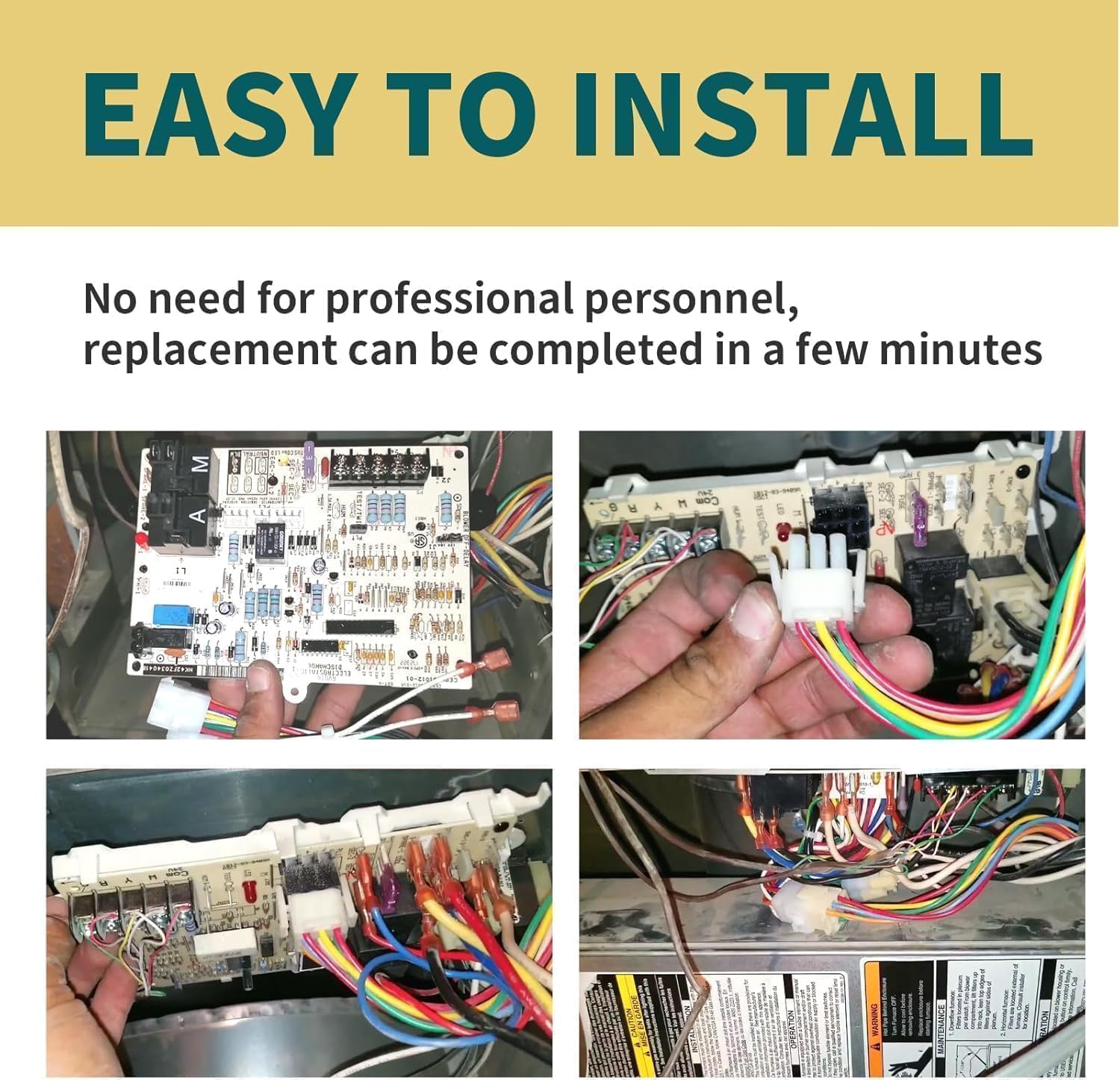Upgraded 60105 Furnace Ignition Control Board for Mr Heater and HeatStar MHU HSU Series Enerco Big Maxx Overhead Compact Garage Workshop Forced Air Furnaces Natural Gas and Propane Up to 125000 BTU