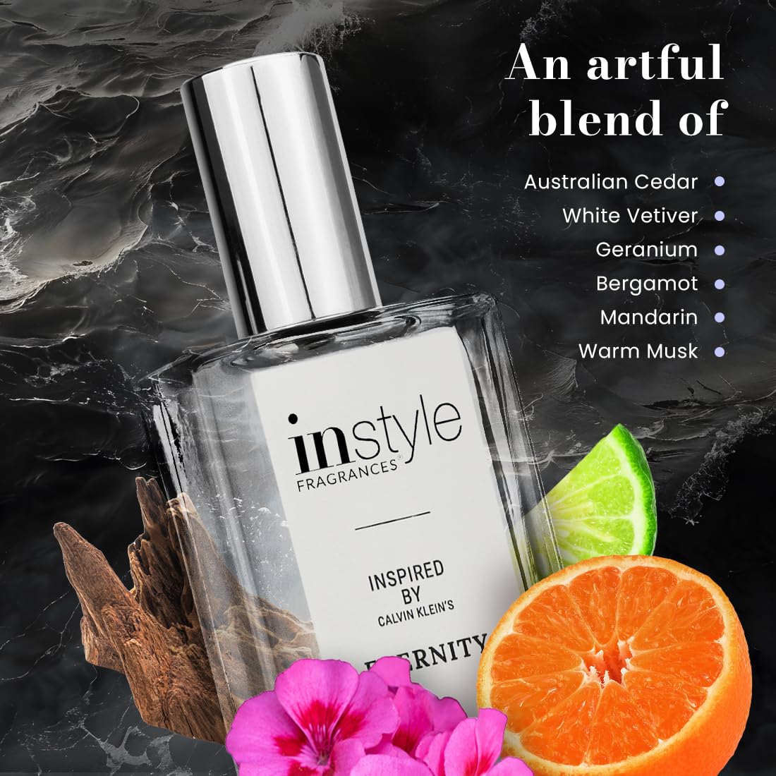Instyle Fragrances | Inspired by Ralph Lauren's Romance | Women’s Eau de Toilette | Vegan, Paraben Free, Phthalate Free | Never Tested on Animals | 3.4 Fluid Ounces