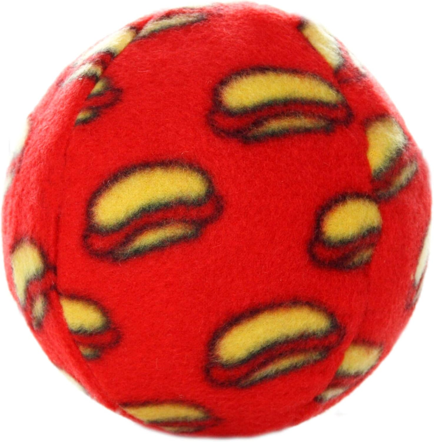 MIGHTY Tuffy 2 Pack Medium Ball Dog Toy: Ultra Durable Plush Toy with Multiple Layers & Reinforced Seams, Washable and Floats, Vinyl Ball & Fleece