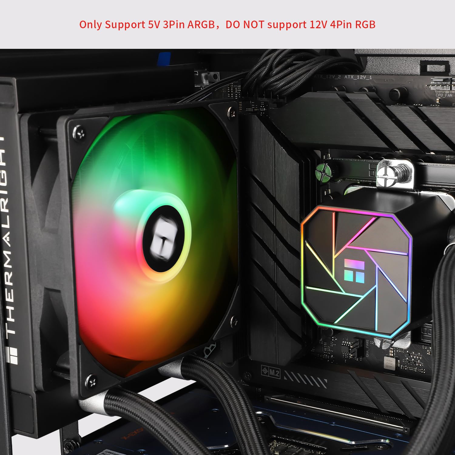 Thermalright Aqua Elite 360 ARGB Liquid CPU Cooler, 360 AIO Cooling Row Size, 3 x 120mm PWM Fans, Computer CPU Cooler,for AMD:AM4/AM5, Intel LGA1851/1150/1151/1200/1700