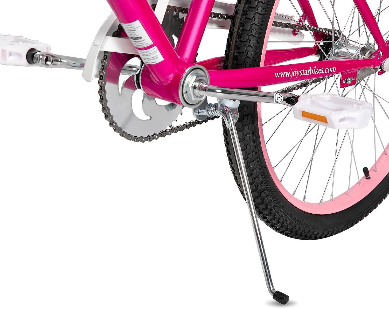 JOYSTAR Angel Girls Bike for Toddlers and Kids Ages 2-12 Years | 12-20 Inch Kids Bike with Training Wheels & Basket, 20 24“ Bicycle with Kickstand