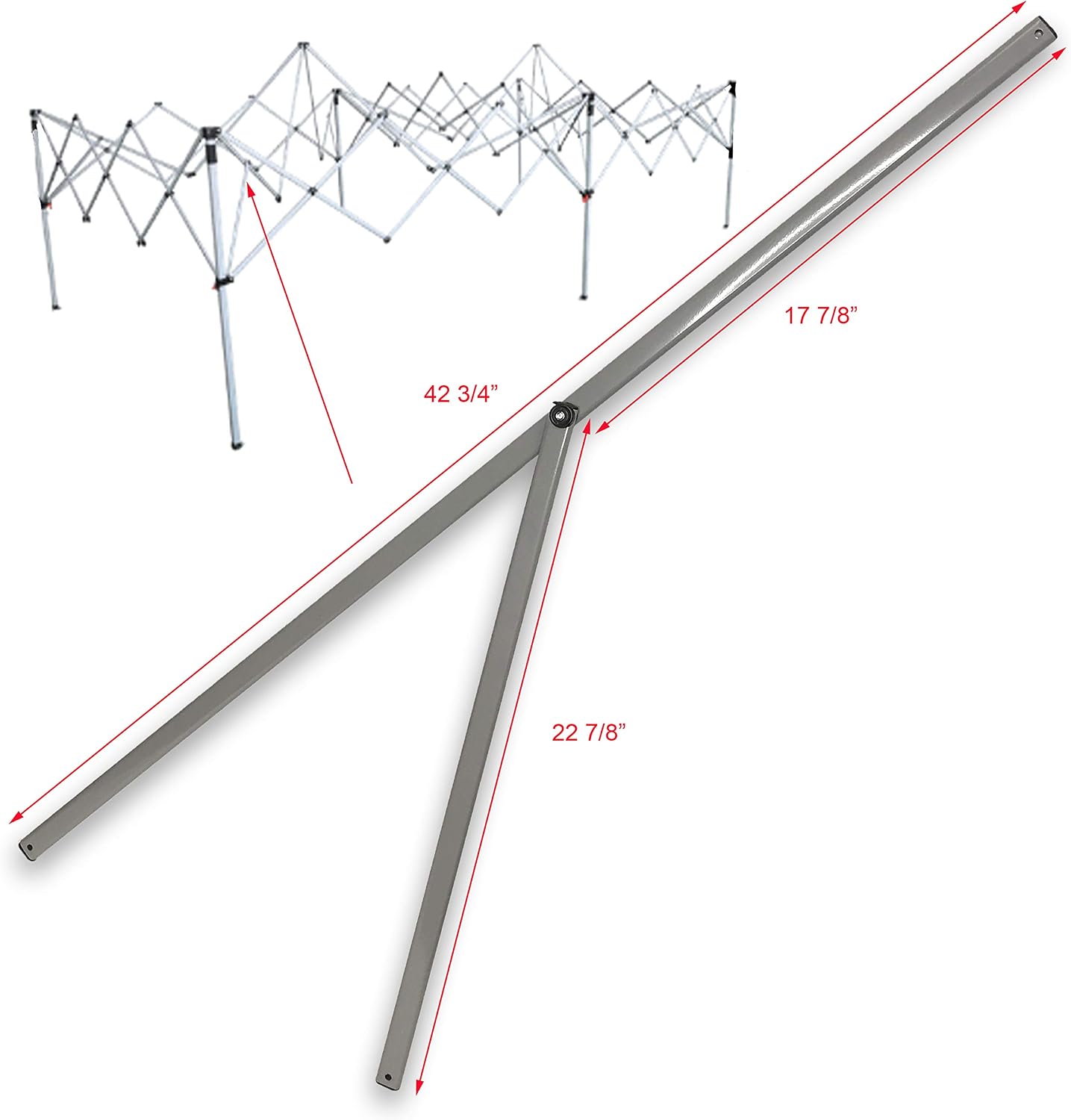 for Ozark Trail 10' X 20' Straight Leg Instant Canopy Lower Peak Truss Bar Replacement Parts Replacement Parts