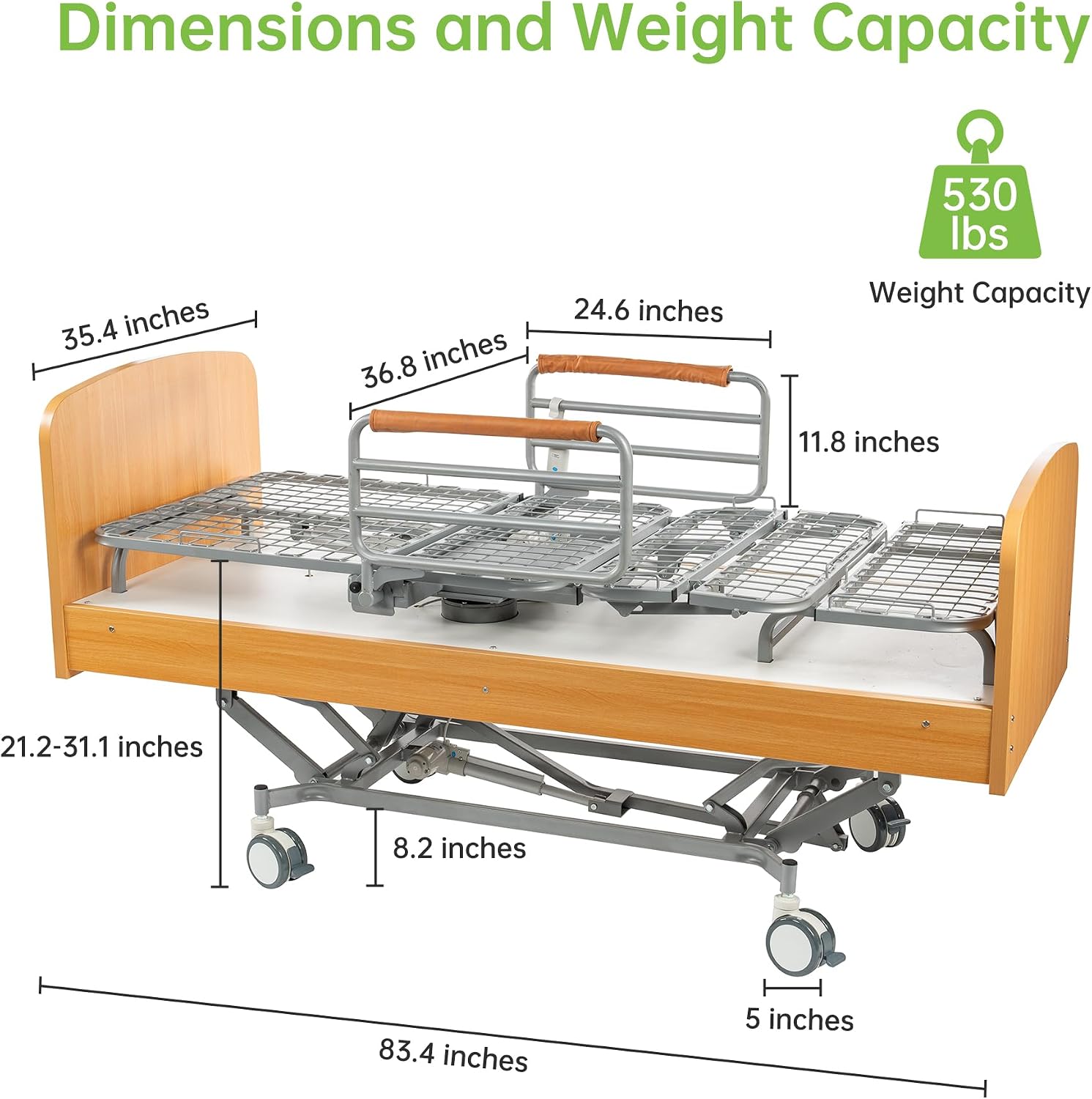 Real Relax Rotating Multi Functional Electric Premium Hospital Bed, Rotates 90° from a Flat (Lying) Position to an Upright Seated Position