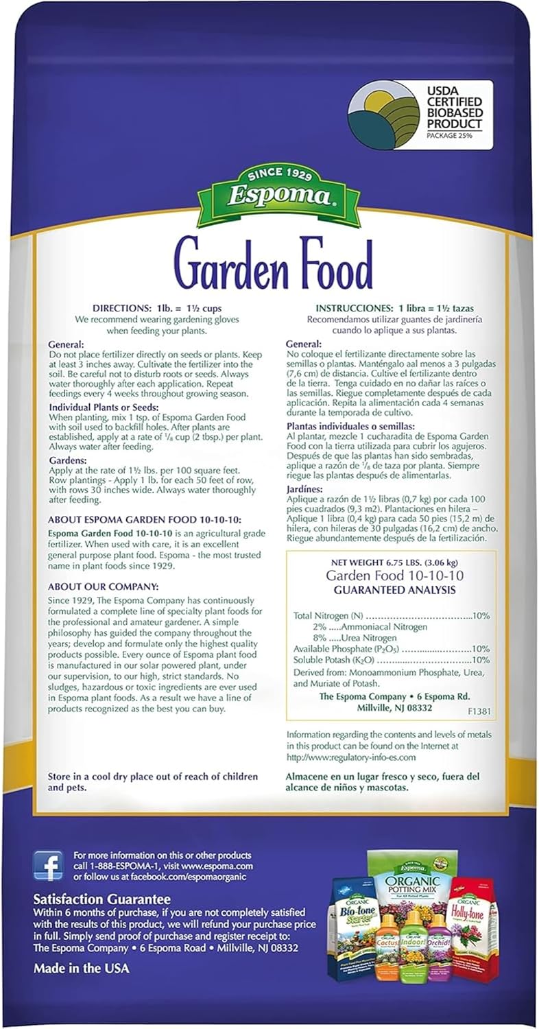 Espoma GF1010106 Garden Food, 6.75-Pound (2-Pack)