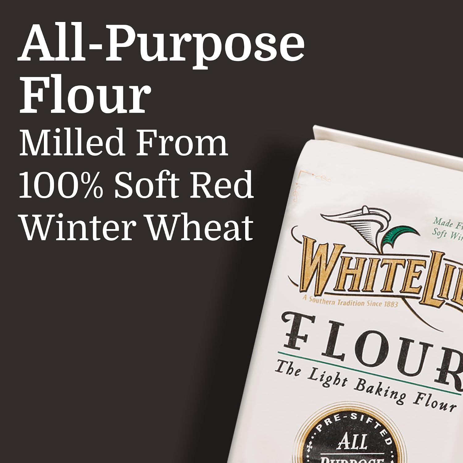 White Lily All Purpose Flour, 5 Pound Bag – Non-GMO, Kosher | Enriched Bleached Flour for Baking, Biscuits, Cookies, Cakes & Everyday Recipes
