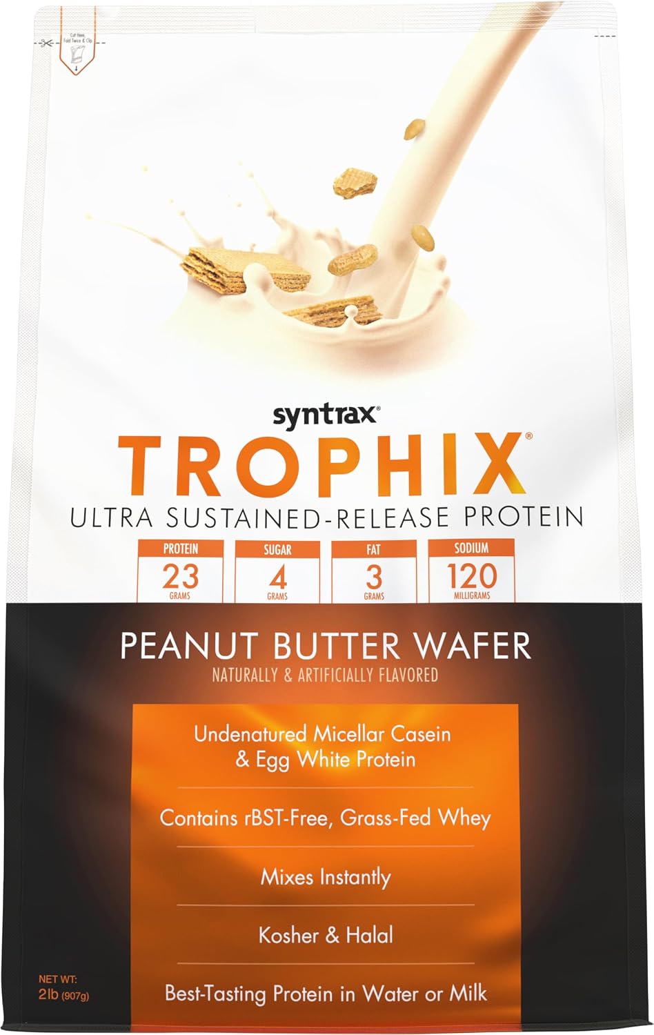 Syntrax Nutrition Trophix, Ultra Sustained-Release Protein Powder Blend, Chocolate Supreme, 5 lbs.
