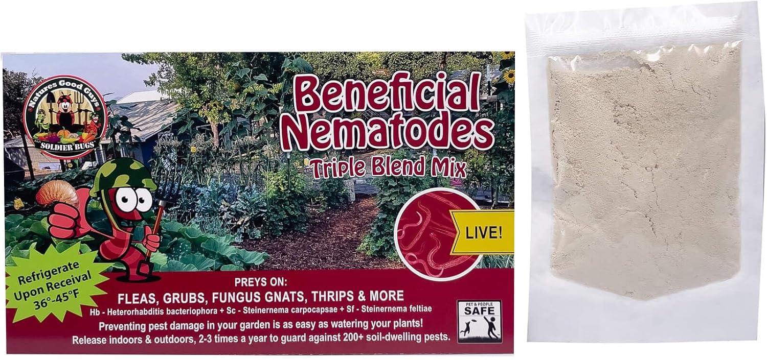 NaturesGoodGuys - Triple Blend Beneficial Nematodes HB+SC+SF (50 Million)