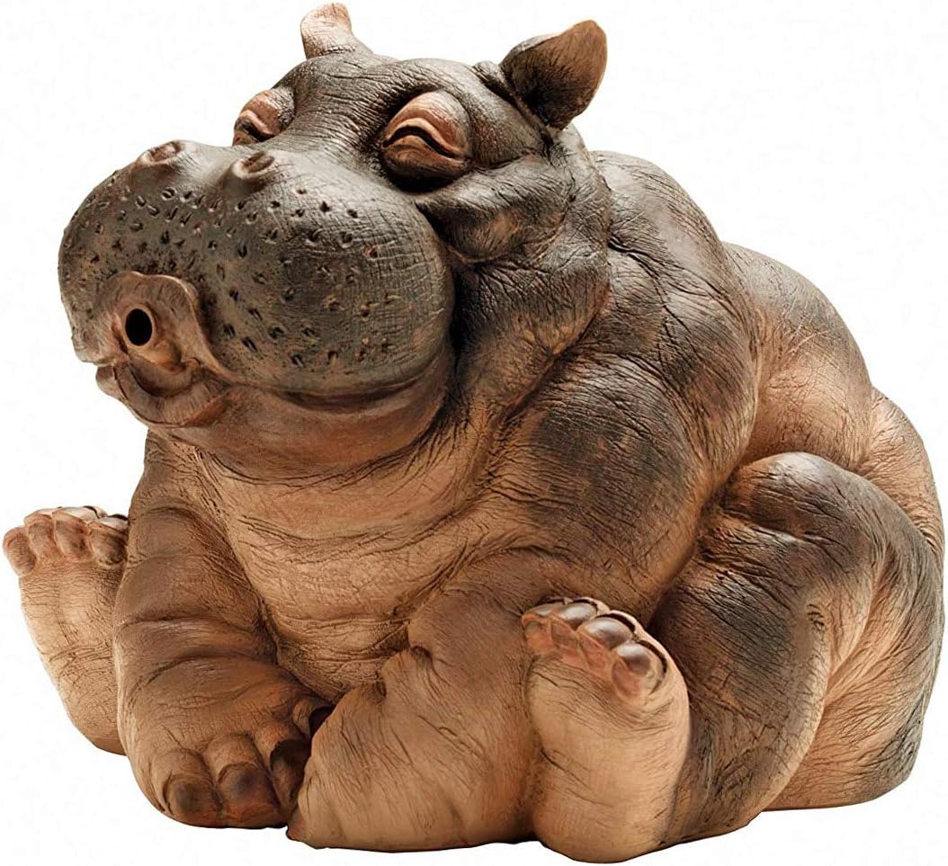 Design Toscano Hanna, the Hippo Spitter Piped Statue