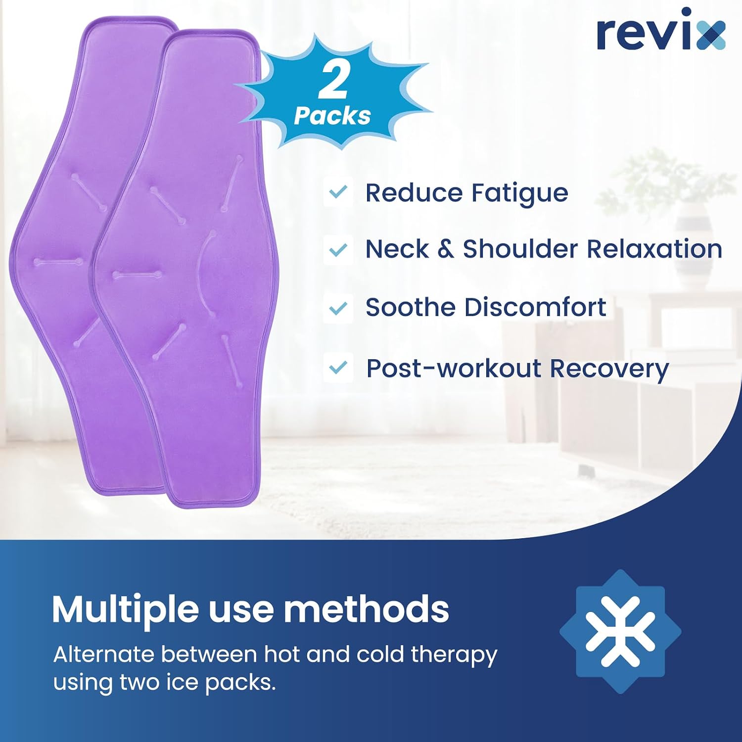 REVIX Ice Pack for Shoulders and Neck, Shoulder Ice Pack for Back Relief