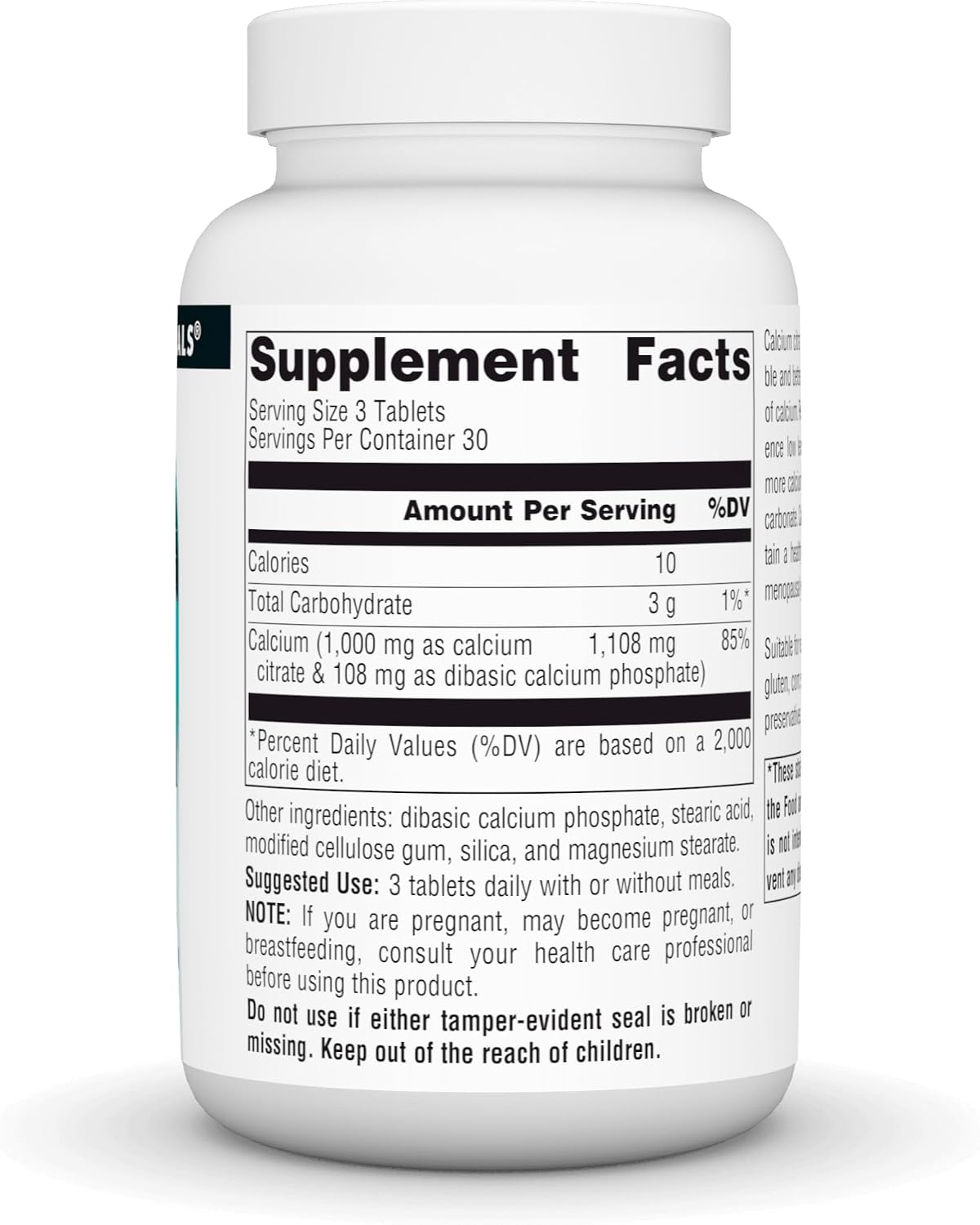SOURCE NATURALS Calcium Citrate 1,000 mg of Calcium per Serving, 90 Count