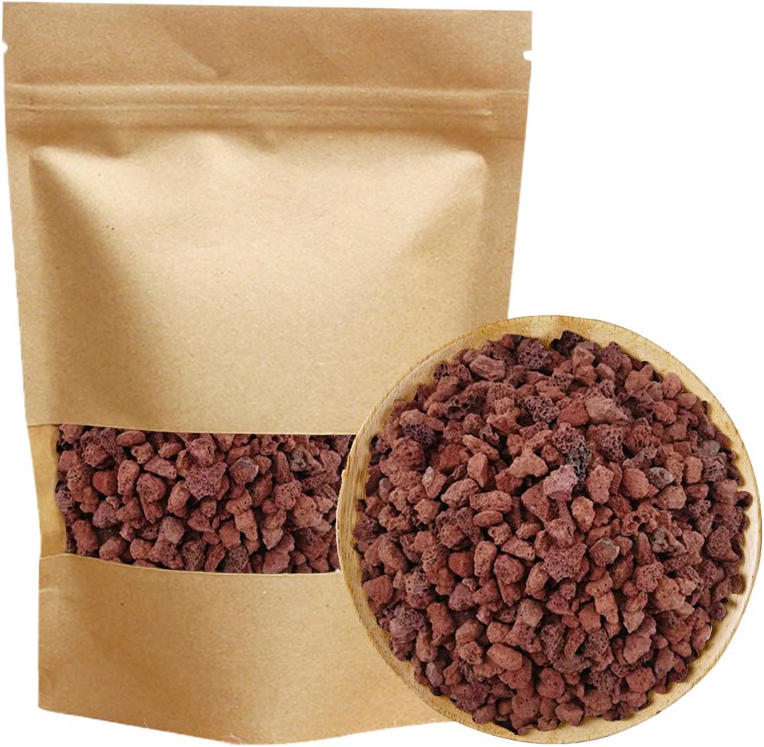 Mix Horticultural Lava Pebbles Pumice Potting Soil Amendment Succulent Cactus Bonsai Gritty Rock Decorative Gravel Plant Drainage Volcanic Rock for Terrarium Fairy Gardening Top Dressing 2.2lb
