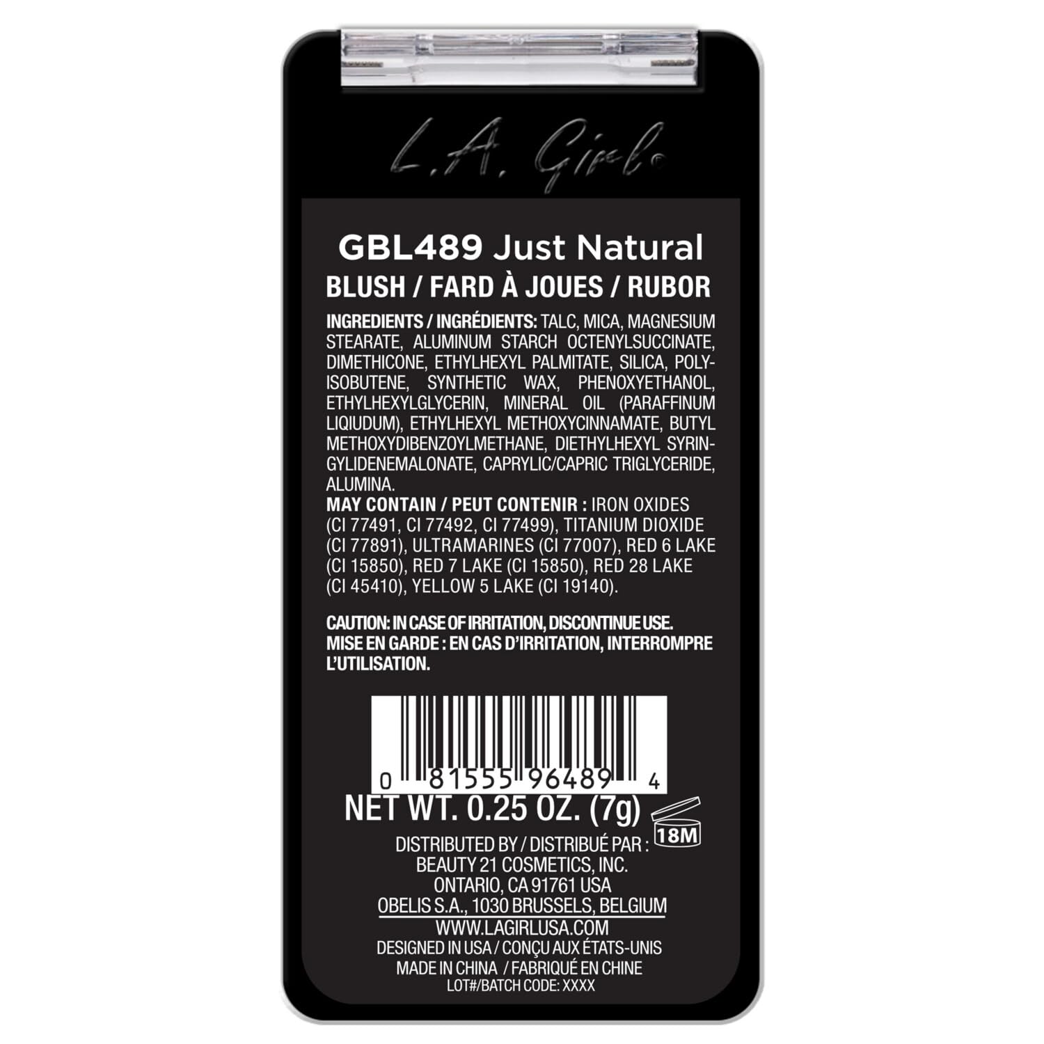 L.A. Girl Just Blushing, Just Because GBL481