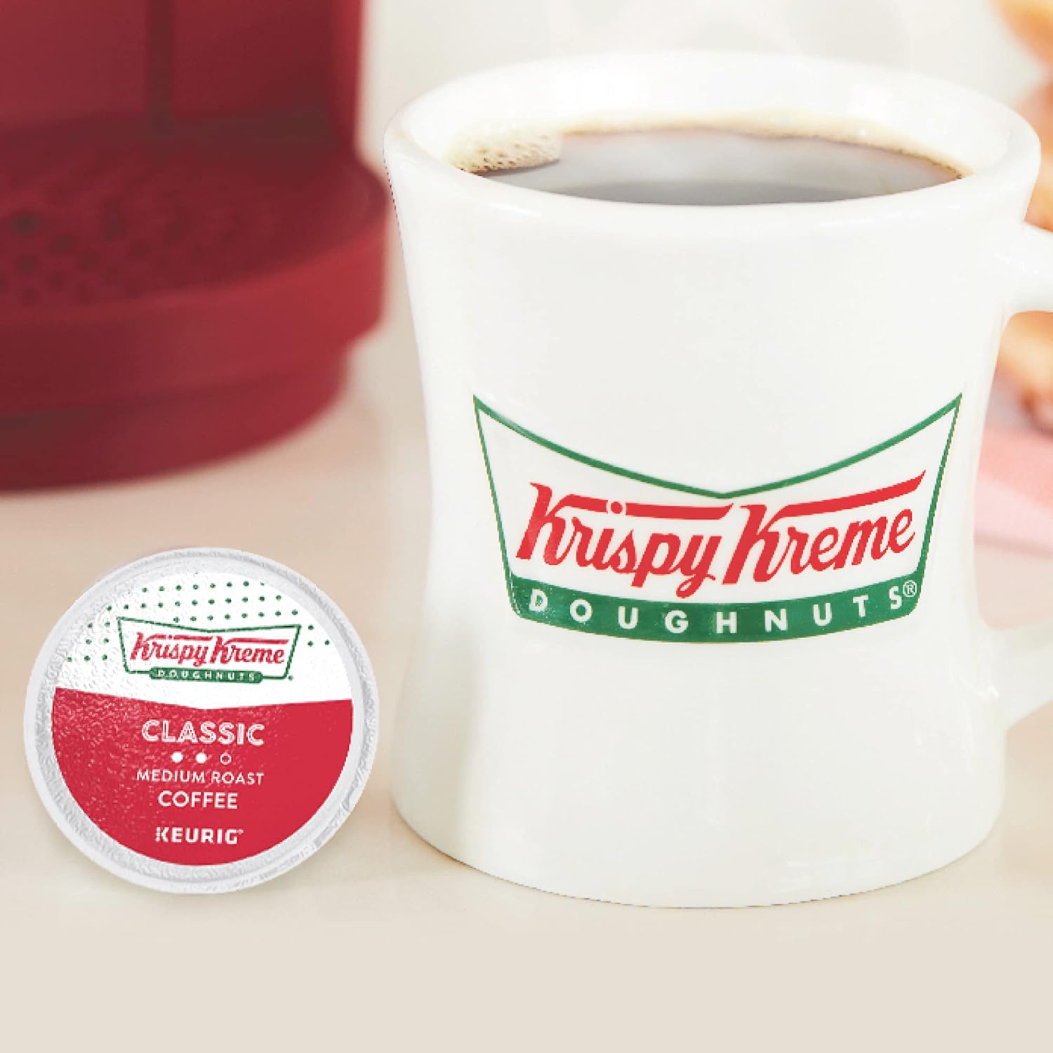 Krispy Kreme Classic Coffee, Keurig Single Serve K-Cup Pods, Medium Roast, 96 Count