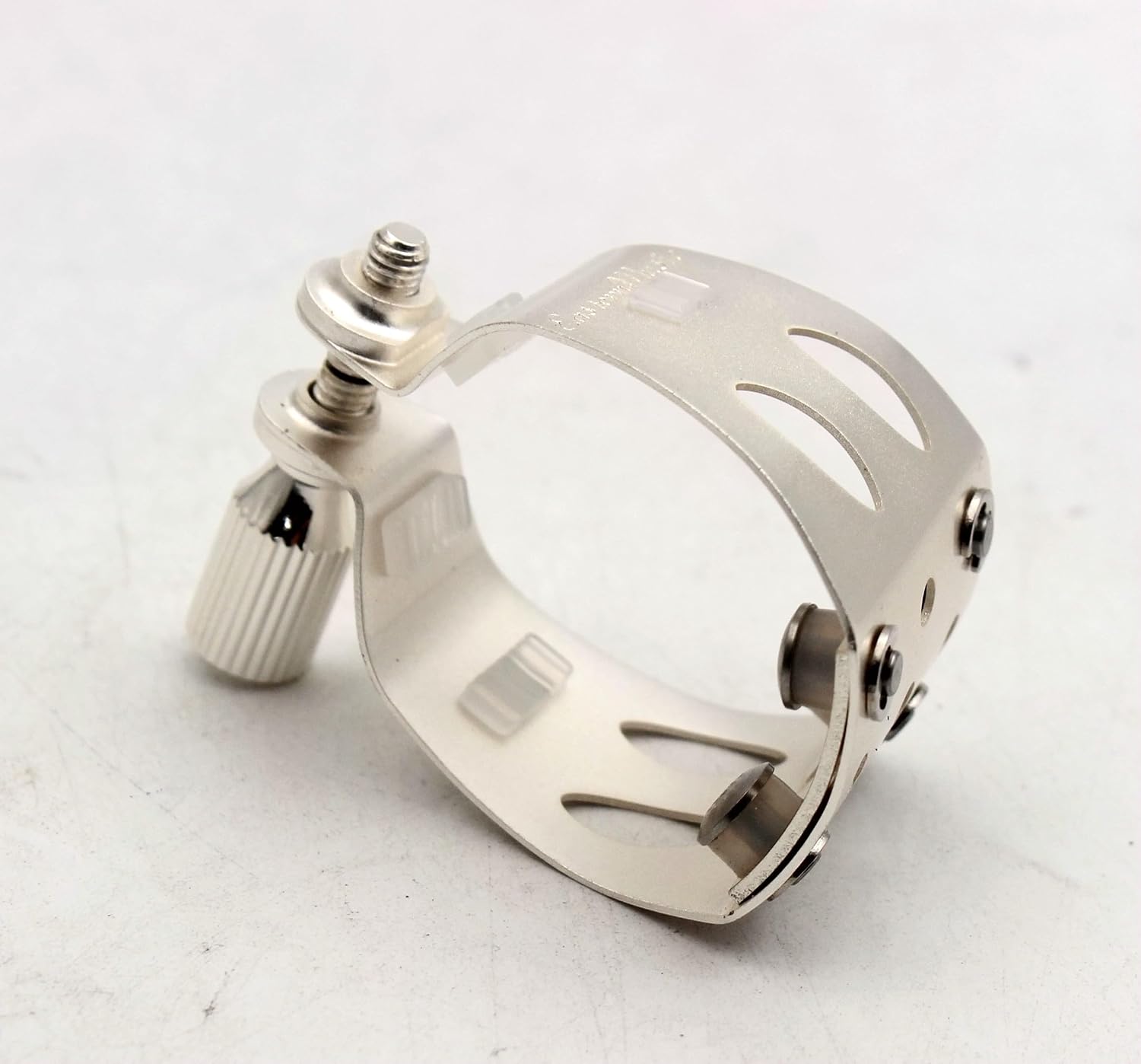 Eastern Music Saxophone Hard rubber mouthpiece Soprano alto Tenor metal ligature Ligature cap (Sandblust gold, Tenor MPC)