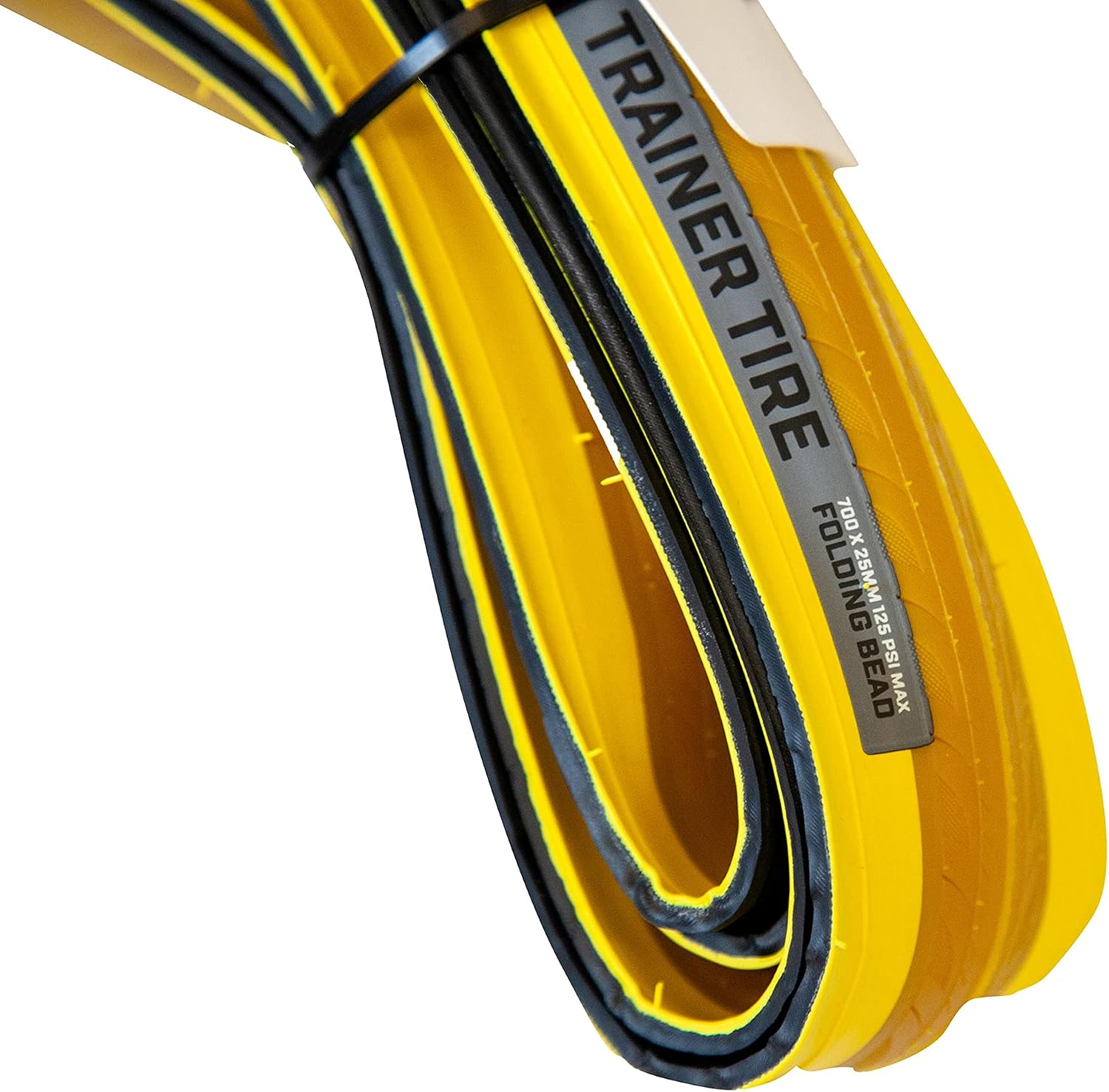 Saris, Bike Trainer Accessory, Indoor Trainer Tire, 700x25c, Yellow