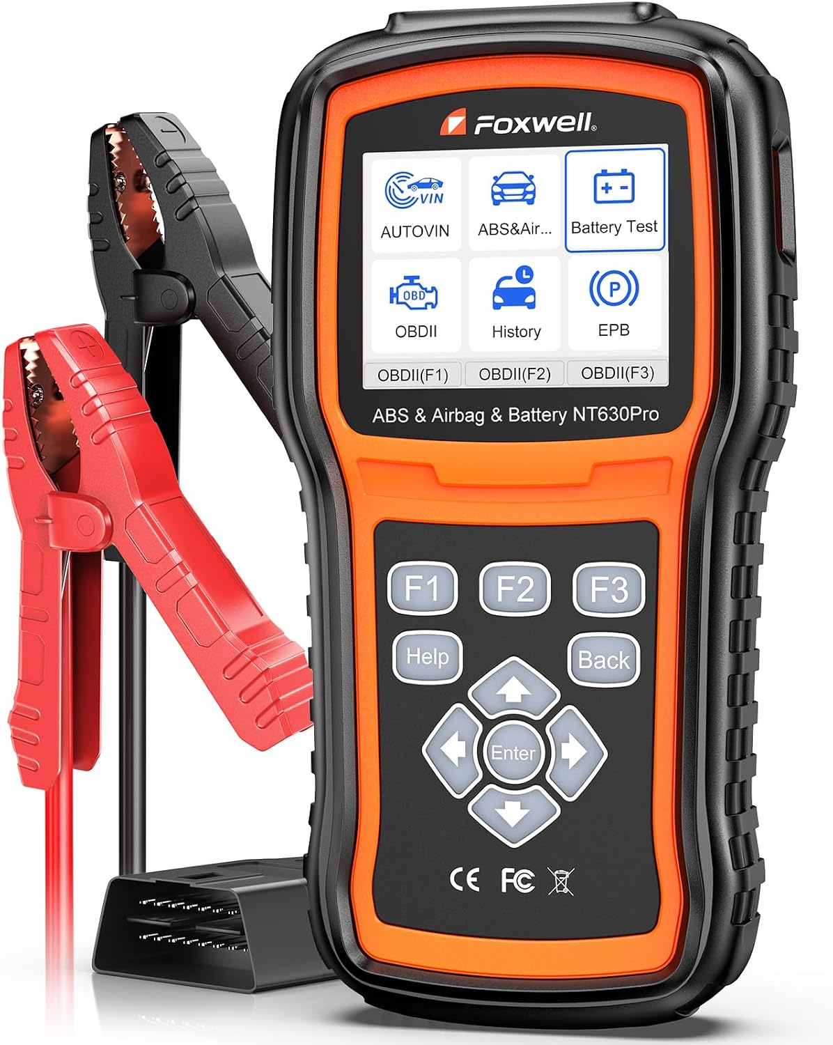 FOXWELL NT630 Plus ABS/SRS OBD2 Scanner, ABS Auto Bleed, Oil EPB SAS Resets