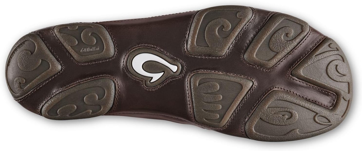 OluKai Moloa Men's Premium Leather Shoes, Easy Slip On & Off Design | Casual & Versatile Loafer, Drop-in Heel & Enhanced Traction