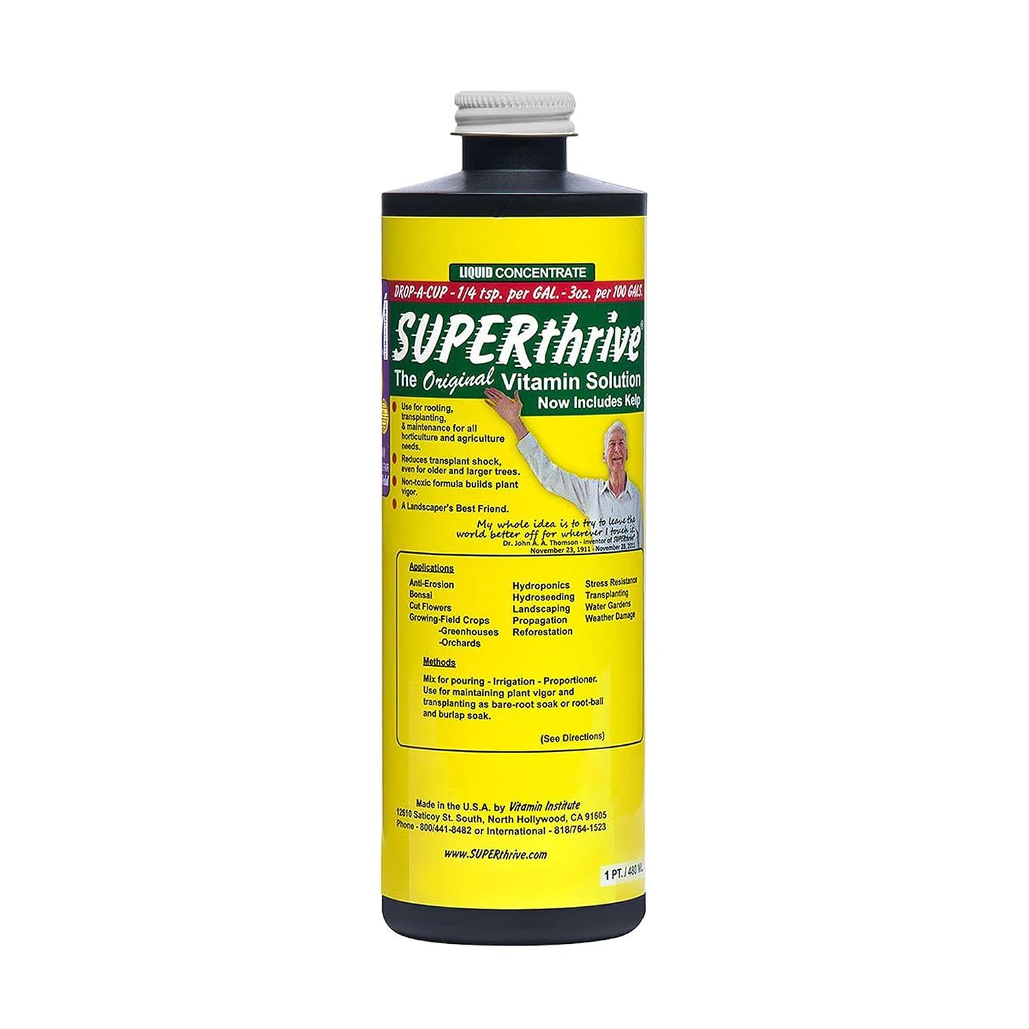 SUPERthrive Plant Vitamin Solution, 1 Pint