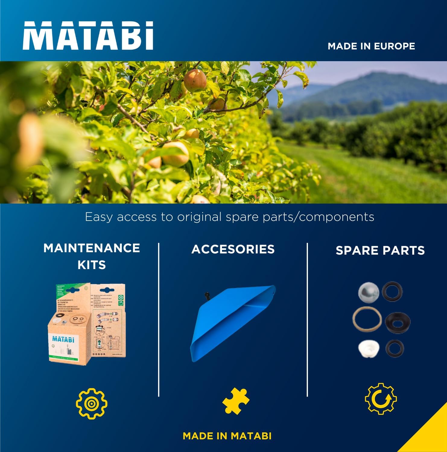 Matabi - Evolution 16 Backpack Sprayer - 4 Gal Capacity - Stainless Steel Handle - Versatile Nozzles - Professional Use - Pressure Regulator - Ideal