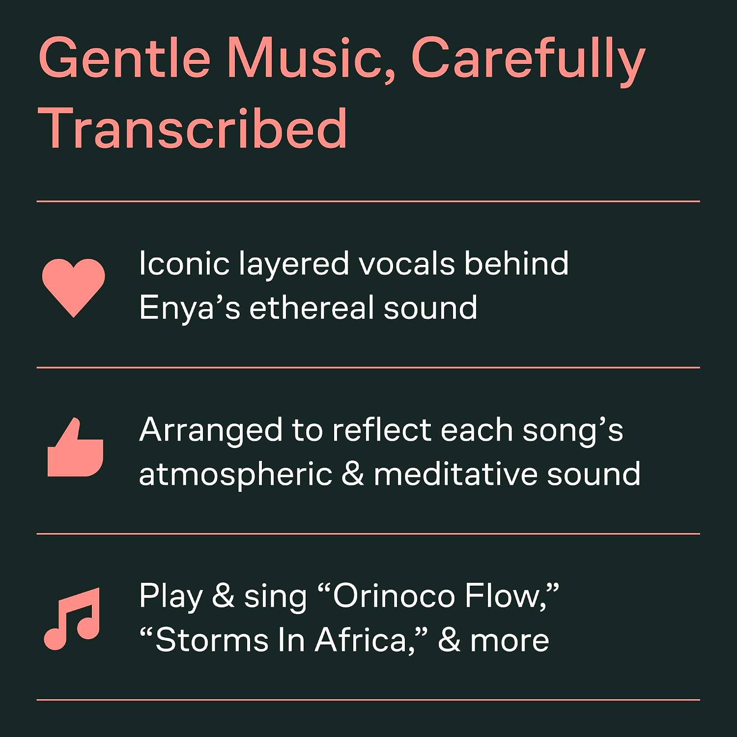 Enya - Watermark | Piano Vocal Guitar Songbook | Celtic New Age Sheet Music Collection for Piano Players | Transcribed Vocal Melodies with Guitar