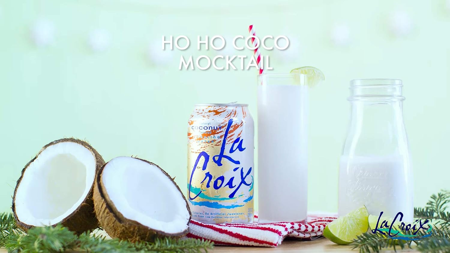 La Croix, Water Sparkling Coconut, 12 Fl Oz, 8 Count