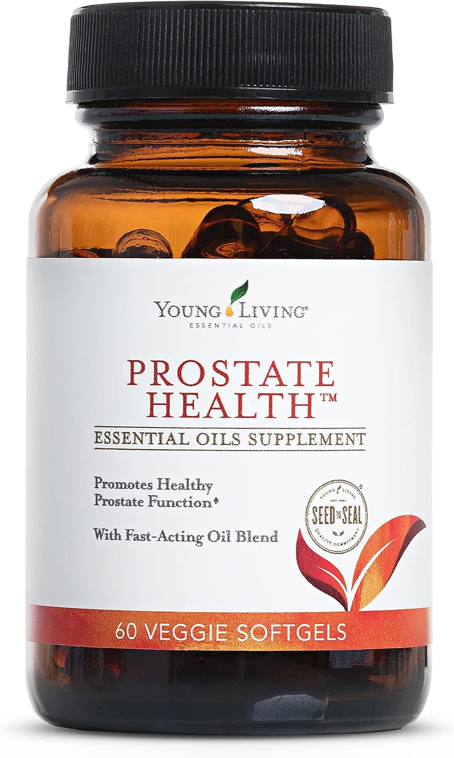Young Living Prostate Health Essential Oil Supplement - Supports Prostate Function - 60 Softgels