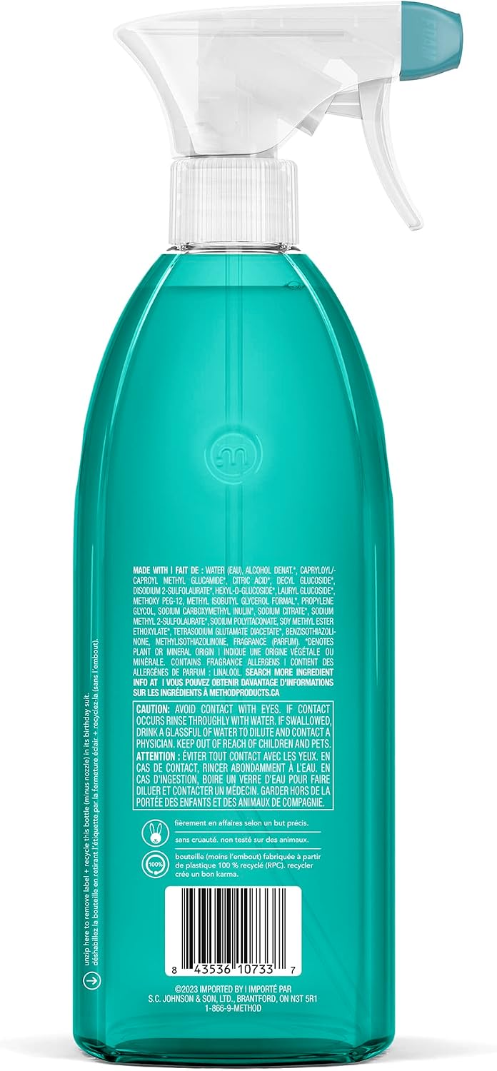 method Foaming Tub + Tile Cleaner, Eucalyptus Mint, 28 fl oz