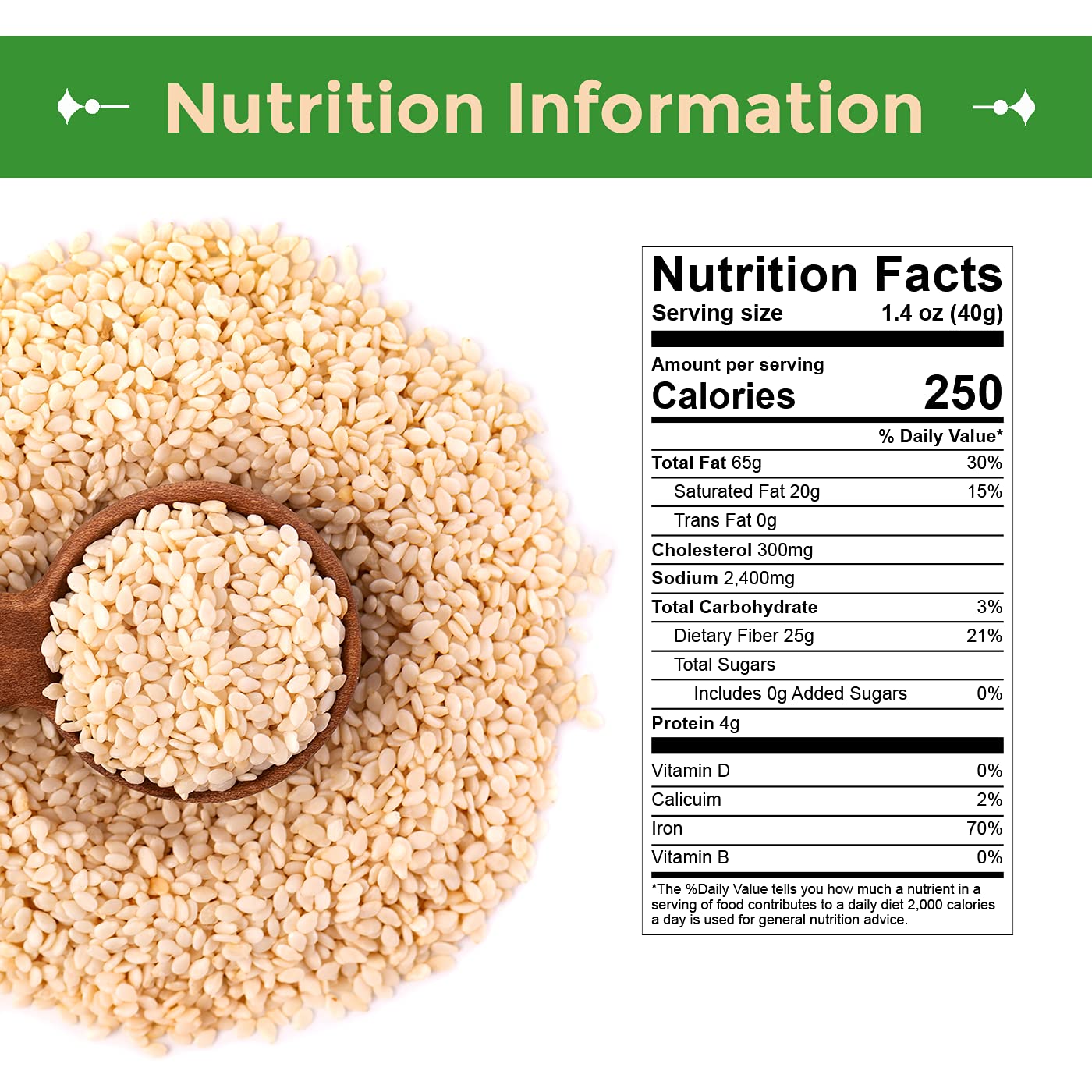 Sincerely Nuts Hulled Sesame Seeds A Heart Healthy Snack Rich in Fiber, Minerals Antioxidants Source of Plant Based Protein Gluten Free Kosher, Bulk 3LB Bag