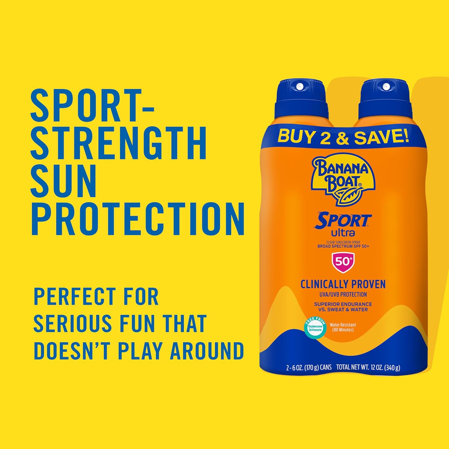 Banana Boat Sport SPF 100 Sunscreen Spray, 6 oz