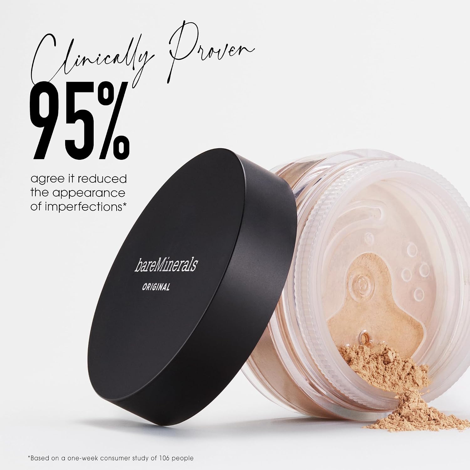 bareMinerals Original Loose Powder Foundation SPF 15 - Powder Face Makeup with Added Sun Protection - Sheer to Full Coverage Foundation